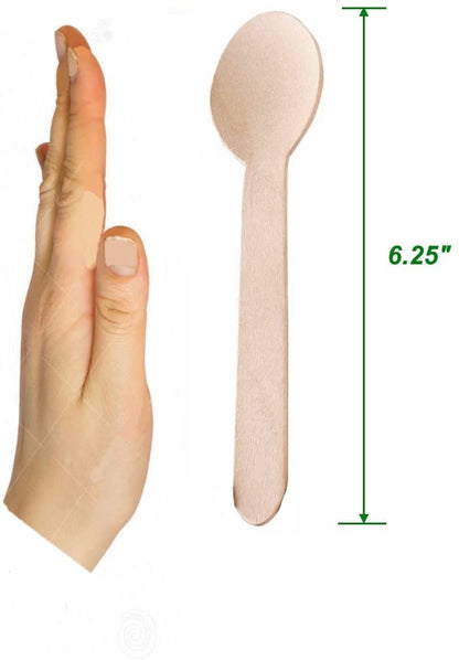 bulk birchwood disposable spoons for catering