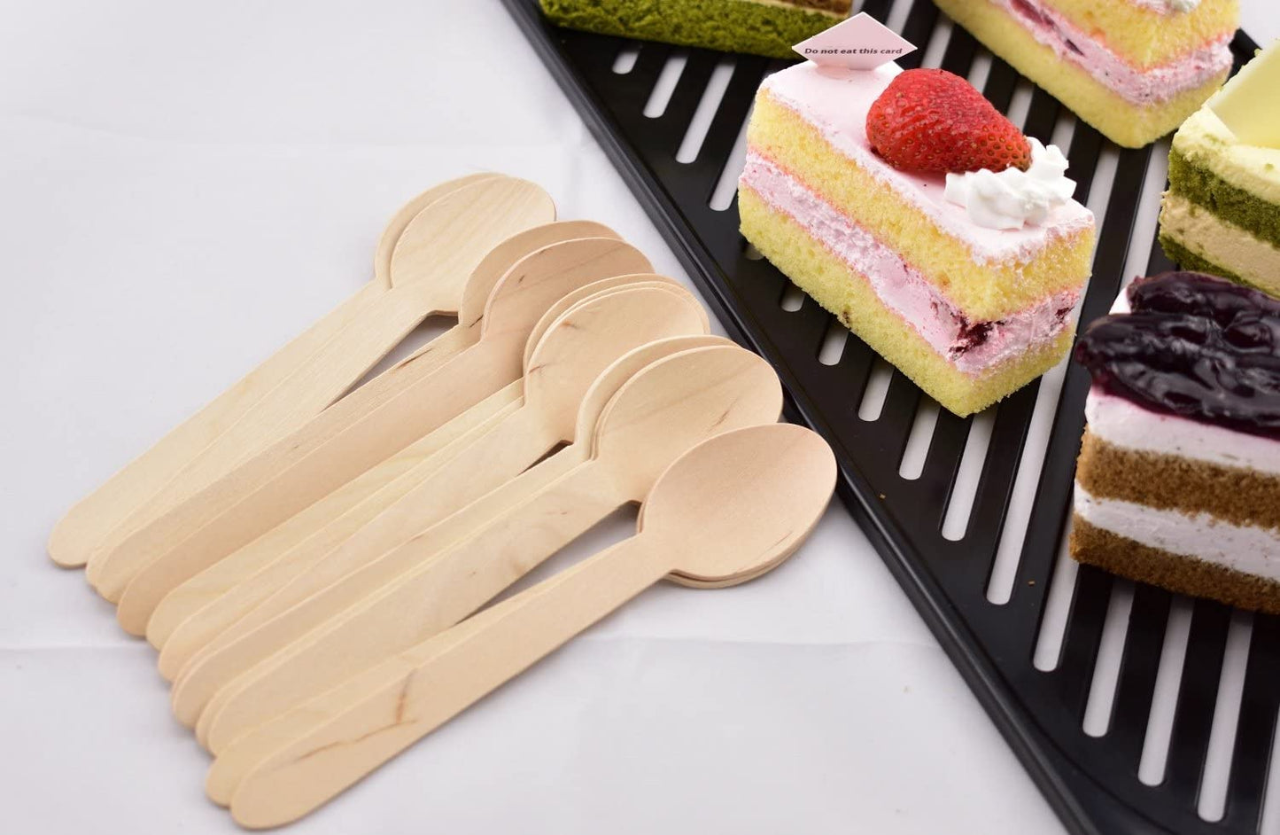 compostable birchwood spoons for picnics and office meals