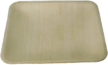 disposable 4 inch palm leaf square plates for events