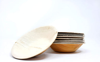 4.5 inch palm leaf bowl for sauces and dressings