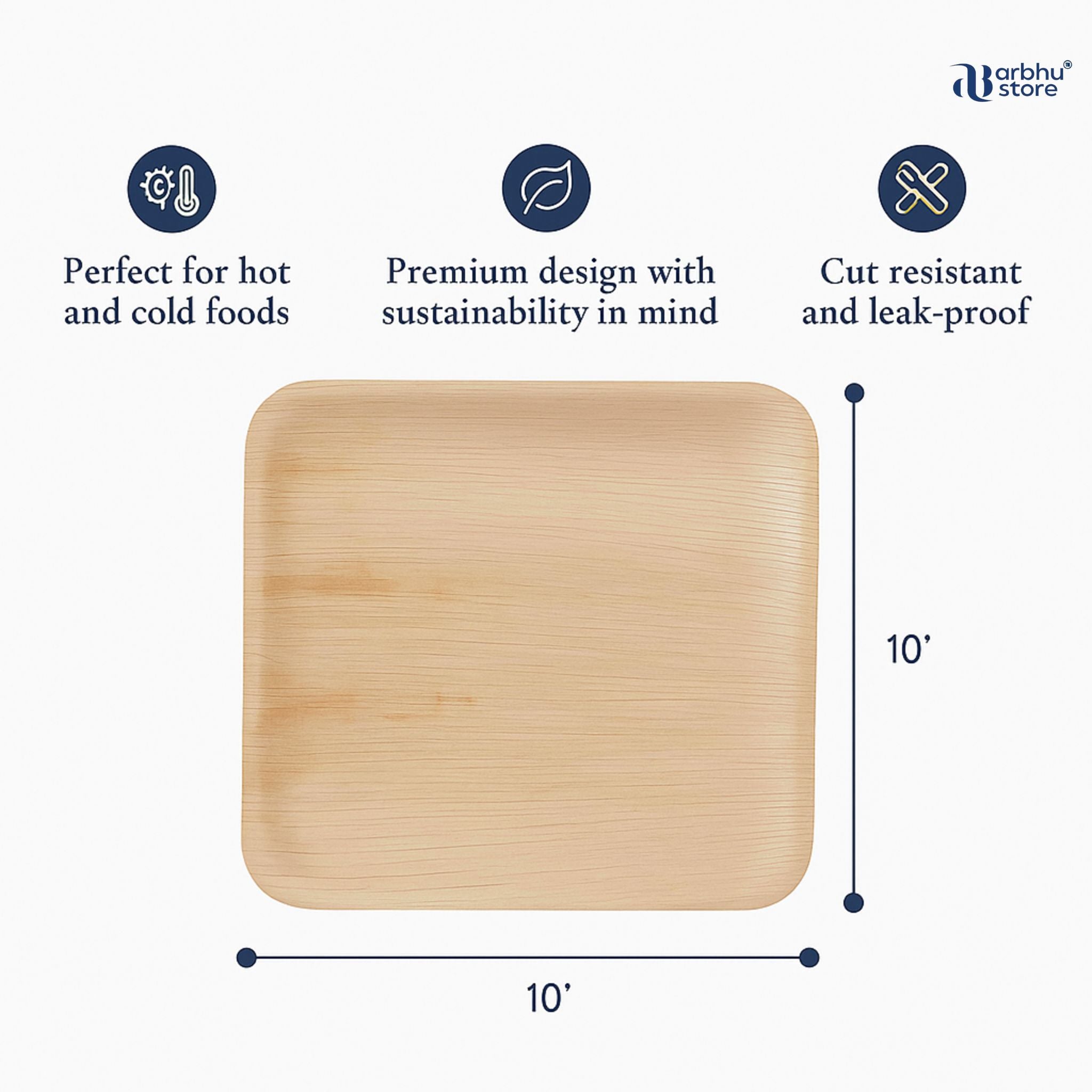 Palm Leaf  Pack Dipping Bowls, Round & Square Plates, Mini & Bamboo Trays (2.5