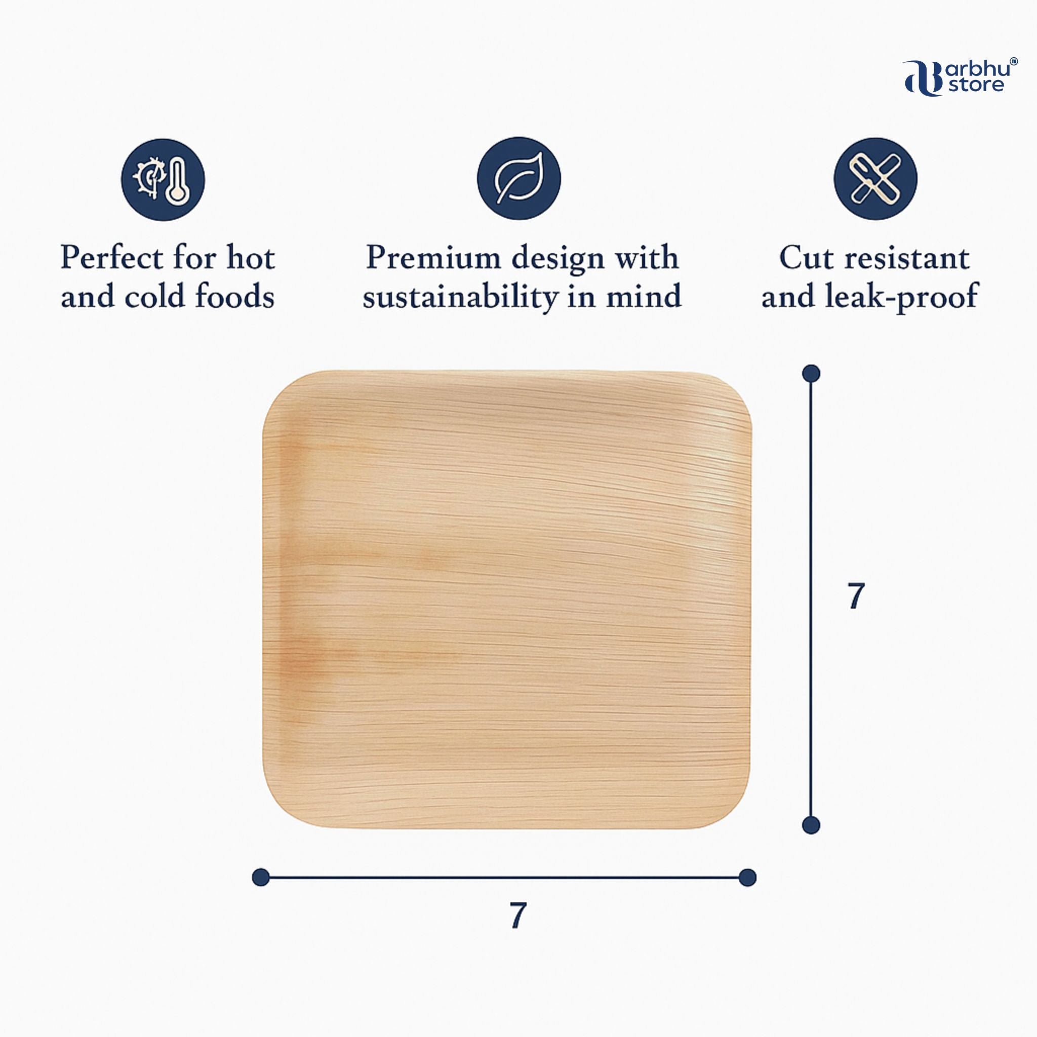 Palm Leaf  Pack Dipping Bowls, Round & Square Plates, Mini & Bamboo Trays (2.5