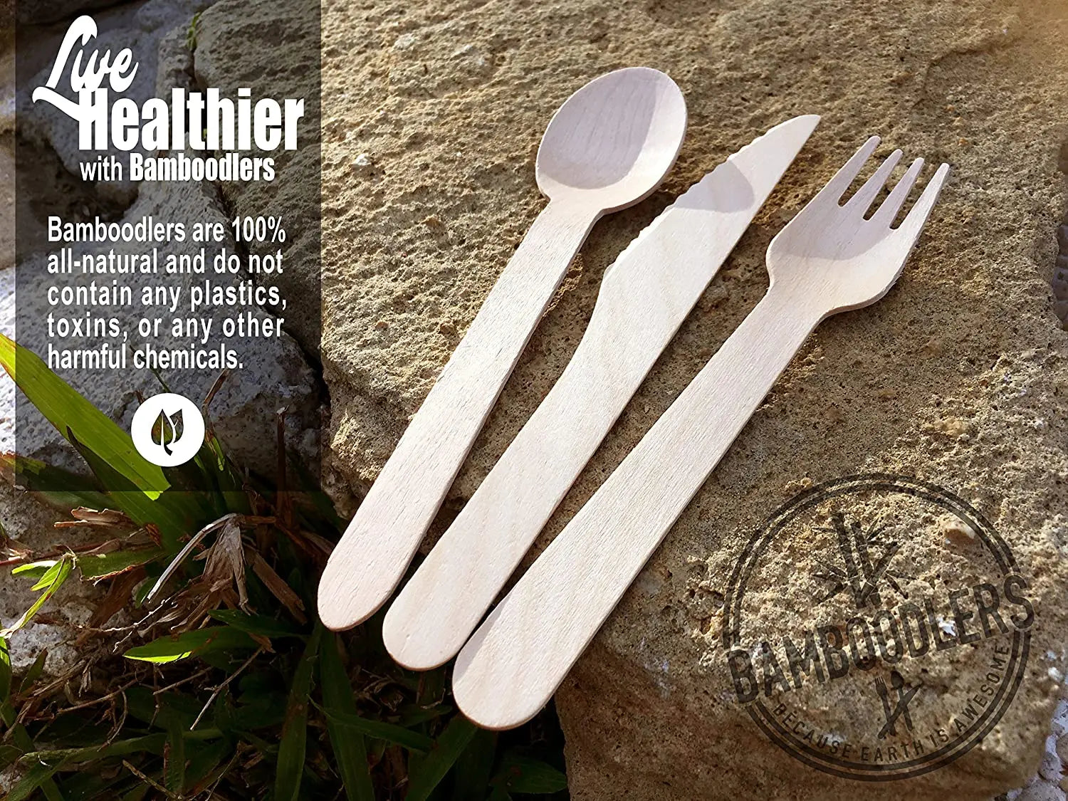 compostable birchwood forks for low-waste meals