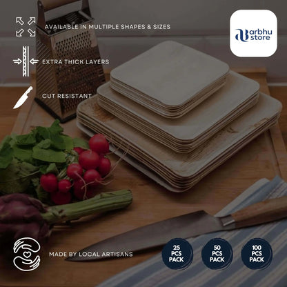 compostable 8 inch palm leaf plates for catering