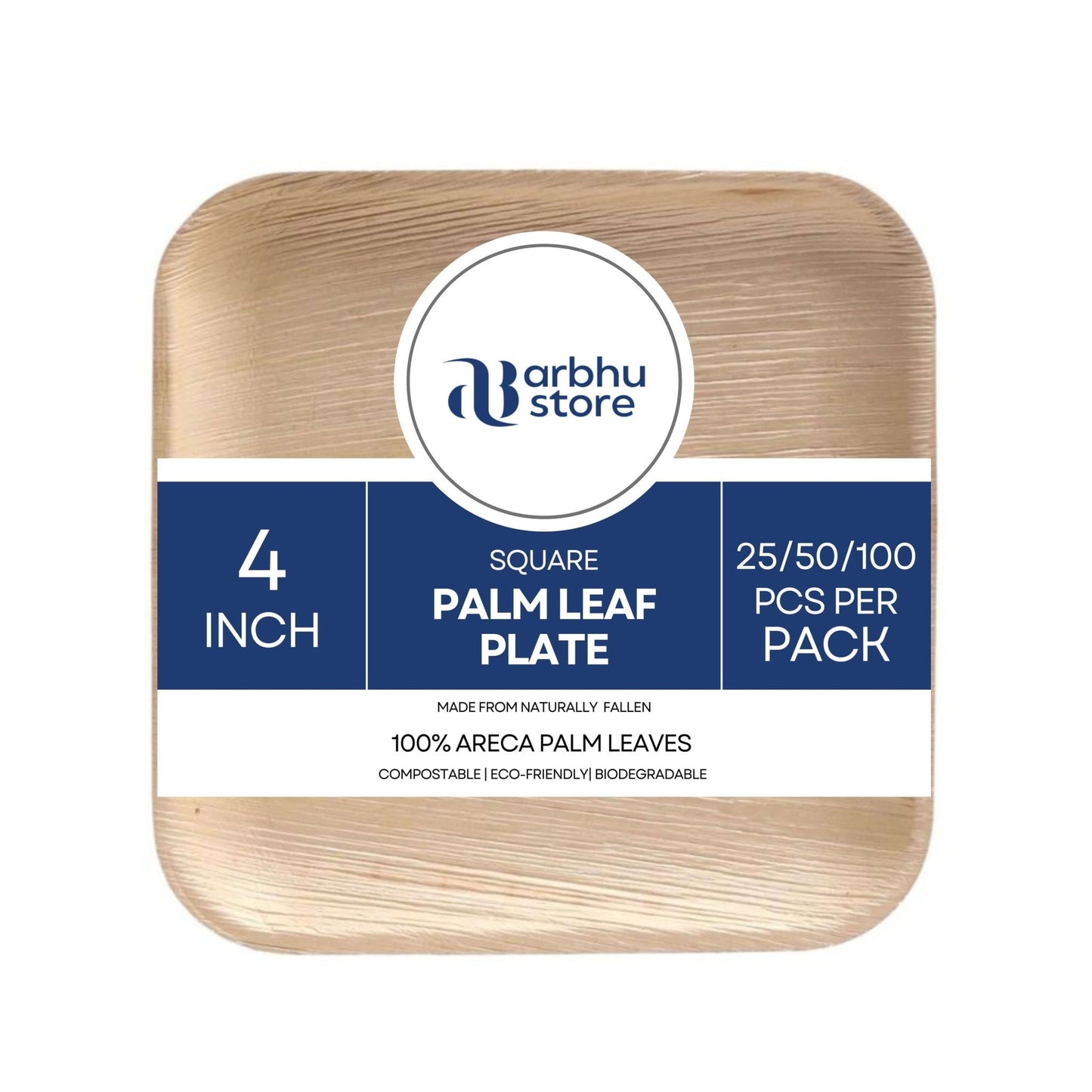 4 inch square palm leaf plates for samples and desserts