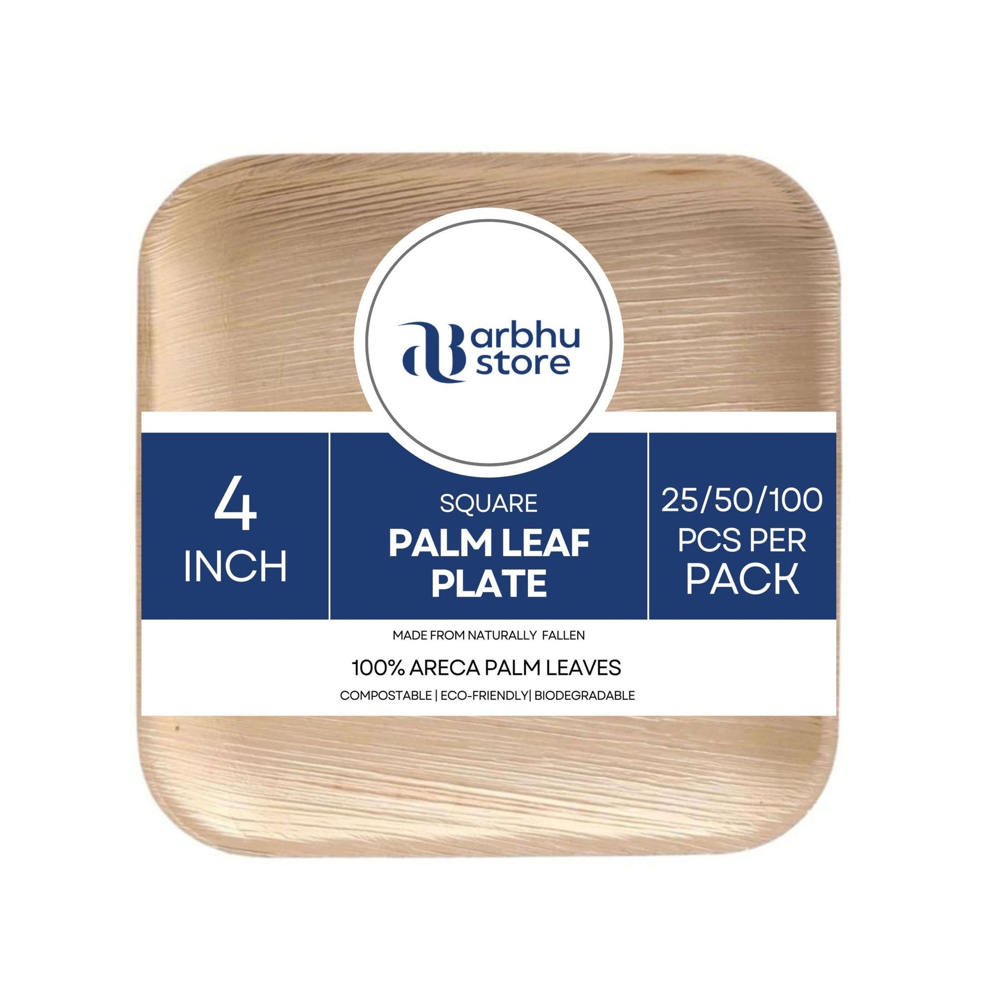 4 inch square palm leaf plates for samples and desserts