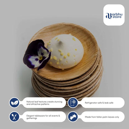 natural palm leaf bowls for dips and small portions