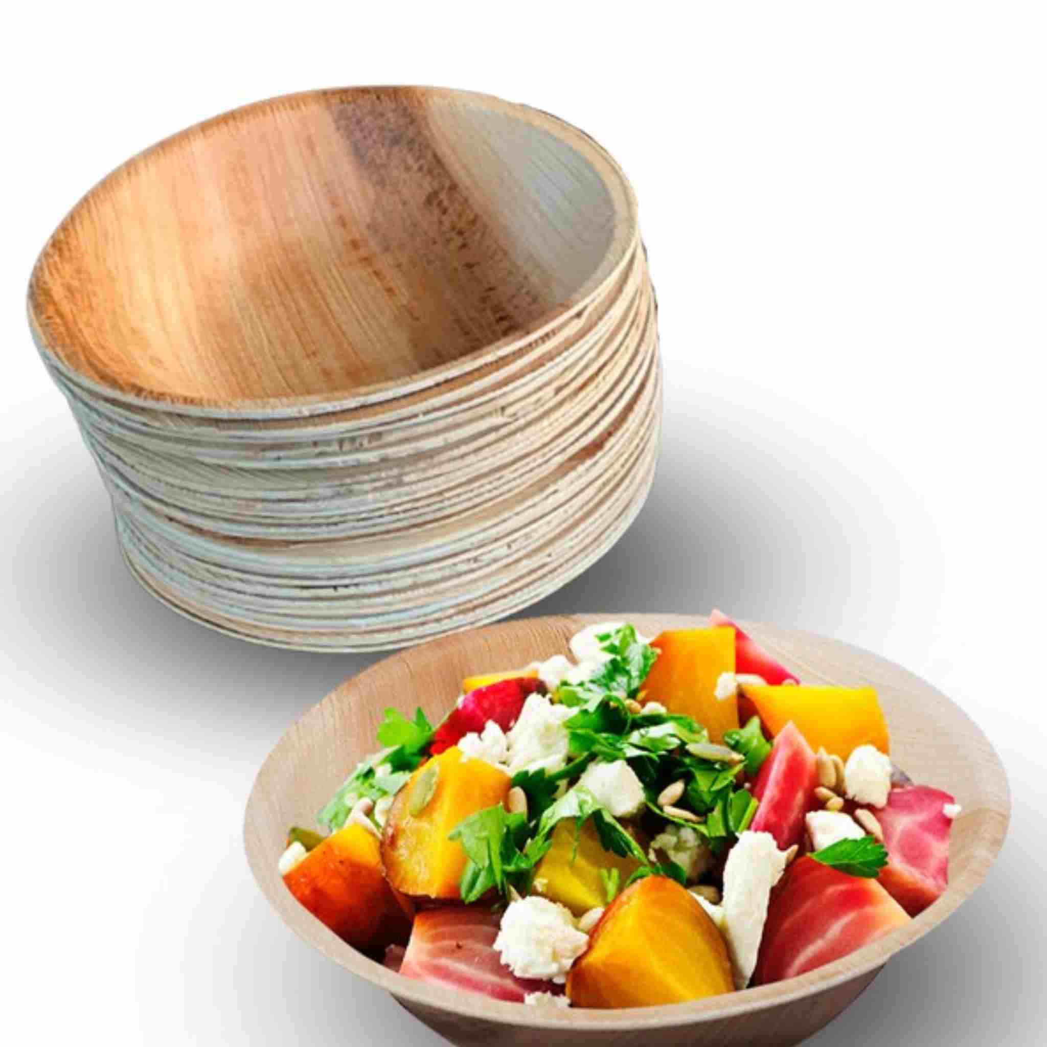 Arbhu  Palm Leaf Bowls (50 Count, 6